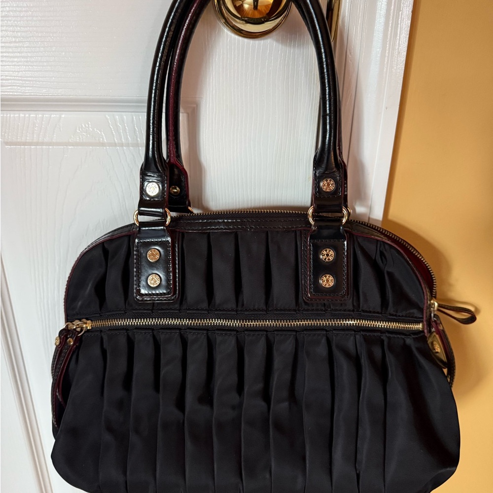 MZ Wallace Black Pleated Shoulder Bag